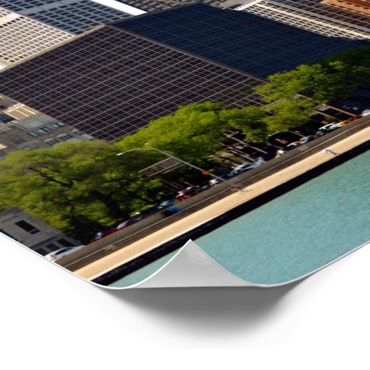 Chicago John Hancock Poster (Ecke)