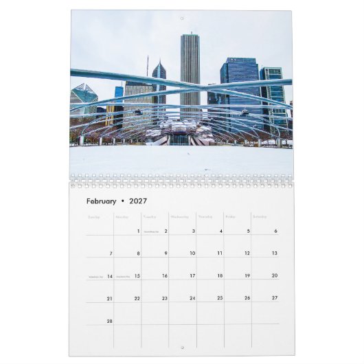 Chicago Kalender (Feb 2027)