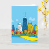 Chicago Karte (Gelbe Blume)