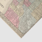 Chicago-Karte durch Mitchell Seidenpapier (Ausschnitt)