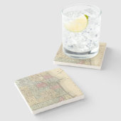 Chicago-Karte durch Mitchell Steinuntersetzer (Seitenansicht)