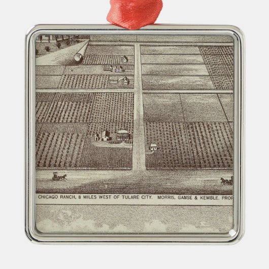 Chicago, Kay Ranches Silbernes Ornament (Vorne)