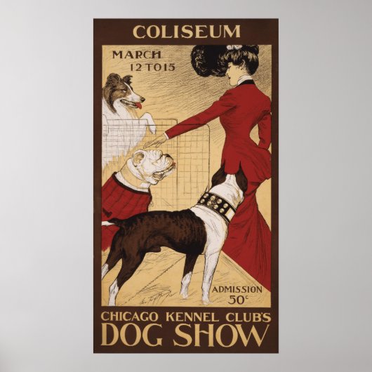Chicago Kennel Club's Dog Show 1902 Poster (Vorne)