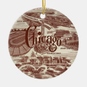 Chicago Keramik Ornament (Vorne)