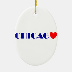 Chicago Keramik Ornament