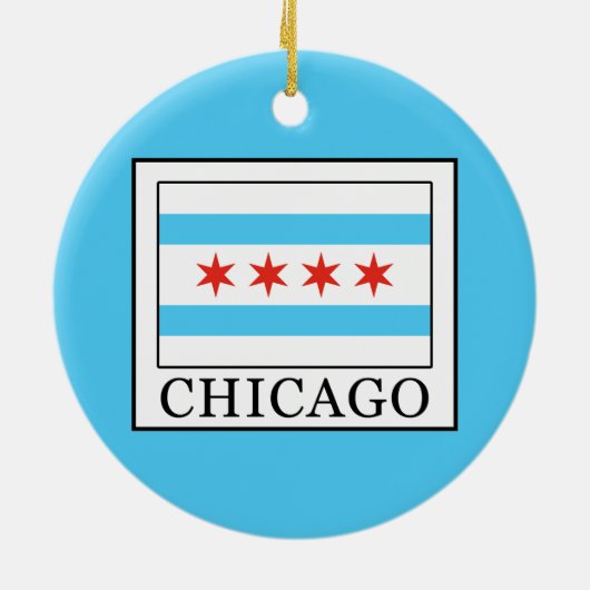 Chicago Keramik Ornament (Hinten)
