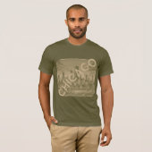 Chicago Khaki Tan Name Graphic T - Shirt (Vorne ganz)