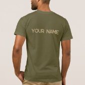 Chicago Khaki Tan Name Graphic T - Shirt (Rückseite)