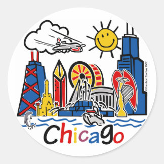 Chicago-KIDS-[Converted] Runder Aufkleber