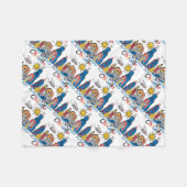 Chicago Kids Skyline Fleecedecke (Vorderseite (Horizontal))