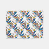 Chicago Kids Skyline Fleecedecke (Vorderseite (Horizontal))