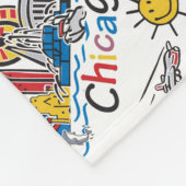 Chicago Kids Skyline Fleecedecke (Ecke)