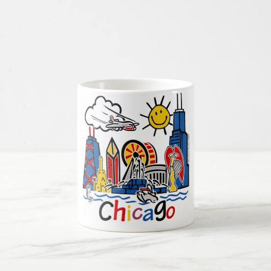 Chicago Kids Skyline Kaffeetasse (Mittel)