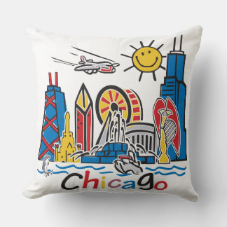 Chicago Kids Skyline Kissen