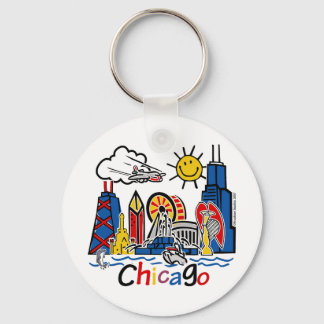Chicago Kids Skyline Schlüsselanhänger