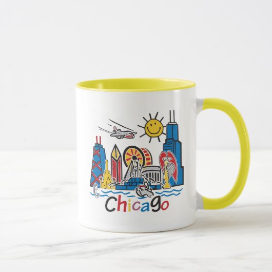 Chicago Kids Skyline Tasse (Rechts)