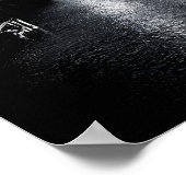 Chicago Kinzie Street Bridge Black and White Poster (Ecke)