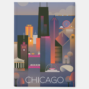 Chicago Kühlschrank Magnet