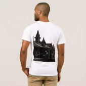 Chicago L 1950 Wasserfarbe Sepia Fotograf U-Bahn T-Shirt (Schwarz voll)