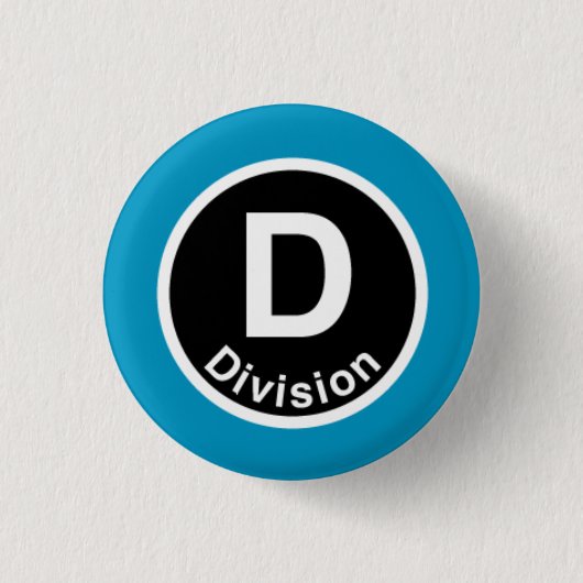 Chicago L Abteilung Blue Line Button (Vorderseite)