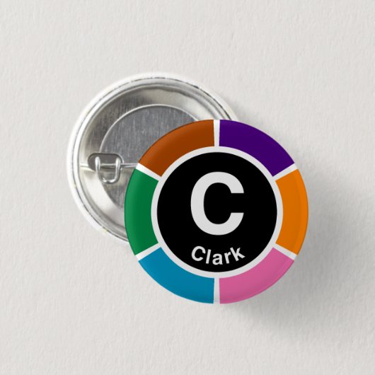 Chicago L Clark-Schleife Button (Vorne & Hinten)