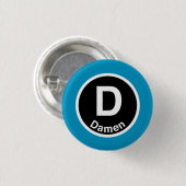 Chicago L Damen Blue Line Button (Vorne & Hinten)