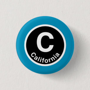 Chicago L Kalifornien Blue Line Button