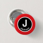 Chicago L rote Linie Jacksons Button (Vorne & Hinten)