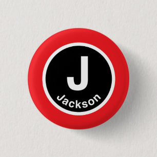 Chicago L rote Linie Jacksons Button