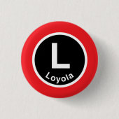 Chicago L rote Linie Loyola Button (Vorderseite)