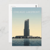 Chicago Lakefront: Modern Tower Postkarte (Vorne/Hinten)