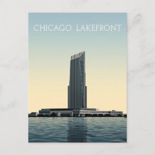 Chicago Lakefront: Moderner Turm Postkarte