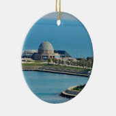 Chicago Lakefront Planetarium Foto Keramik Ornament (Rechts)