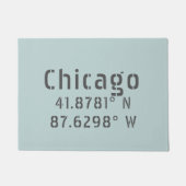 Chicago Latitude Longitude Fußmatte (Vorderseite)