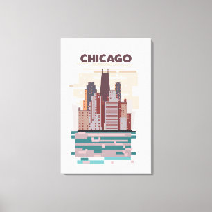 Chicago Leinwanddruck