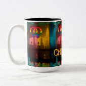 Chicago Lesbian Interest farbenfrohe Pride Gay Zweifarbige Tasse (Links)