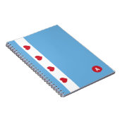 Chicago Liebe | Spiralblock | Monogramm Notizblock (Rechte Seite)
