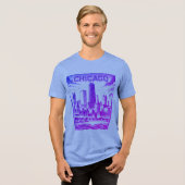 Chicago Lila Graphic T - Shirt (Vorderseite voll)