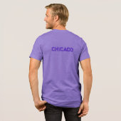 Chicago Lila Graphic T - Shirt (Rückseite voll)
