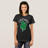 Chicago Lucky C St Patrick's Day Distress T-Shirt (Vorne ganz)