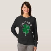 Chicago Lucky C St Patrick's Day Distress T-Shirt (Vorne ganz)