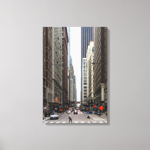 Chicago Madison Street Canvas Print Leinwanddruck