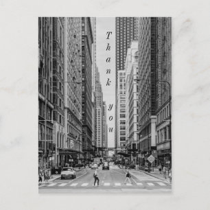 Chicago Madison Street Graustufen Danke Postkarte
