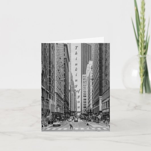 Chicago Madison Street Grayscale Card Karte (Vorderseite)