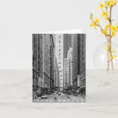 Chicago Madison Street Grayscale Card Karte (Gelbe Blume)