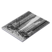 Chicago Madison Street Grayscale Notebook Notizblock (Linke Seite)