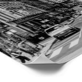Chicago Madison Street Grayscale Poster (Ecke)