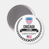 Chicago Magnet (Vorderseite/Rückseite)