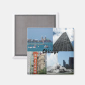 Chicago Magnet (Vorderseite/Rückseite)