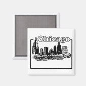 Chicago Magnet (Vorderseite/Rückseite)